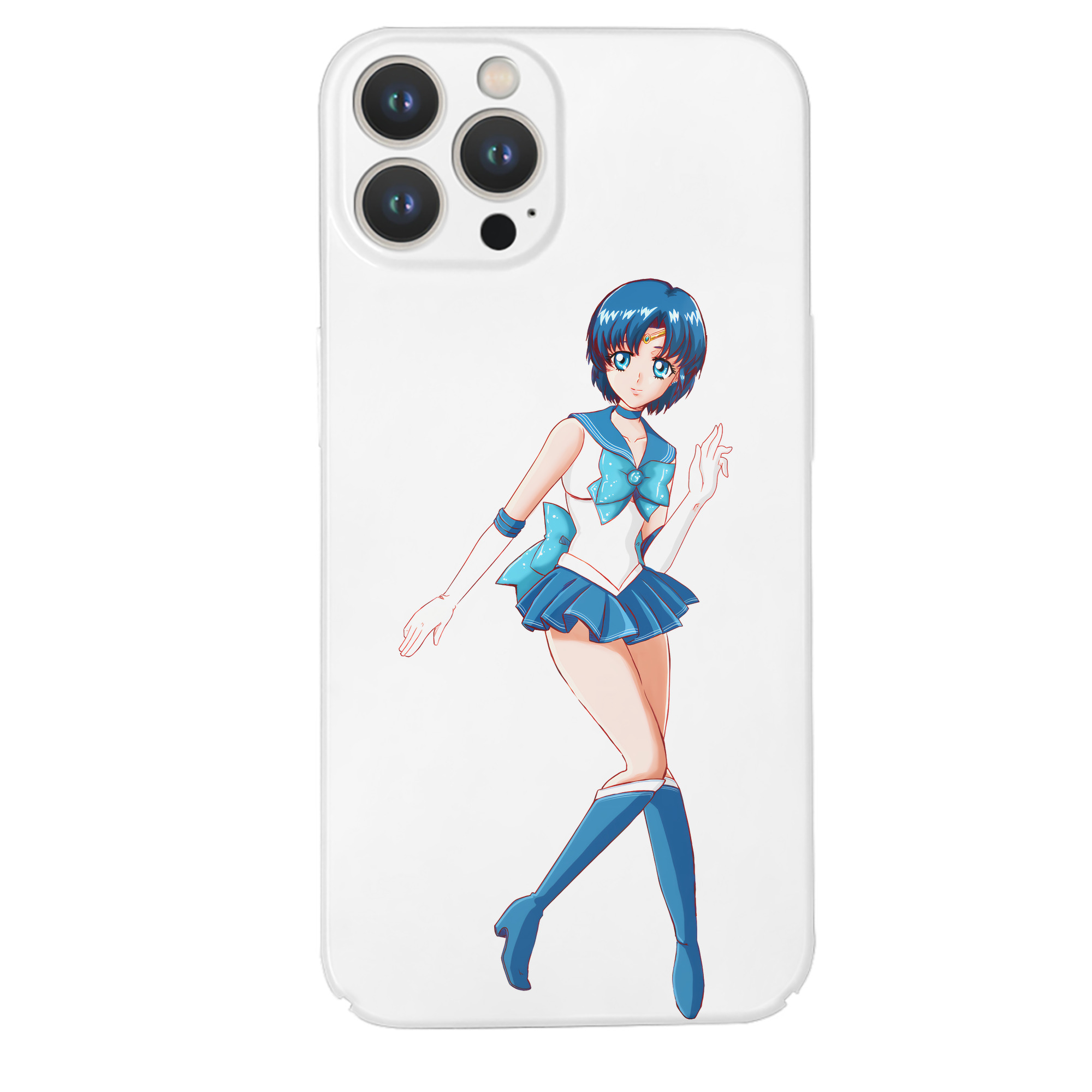 （画像用） 美少女戦士セーラームーン 水野 亜美 みずの あみ Sailor Moon Mizuno Ami 【iPhone 14シリーズ対応】ハードケース